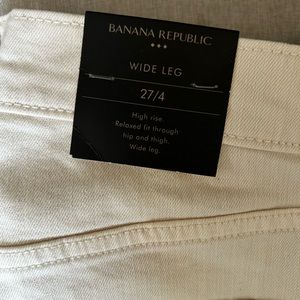 Banana Republic wide leg jeans.